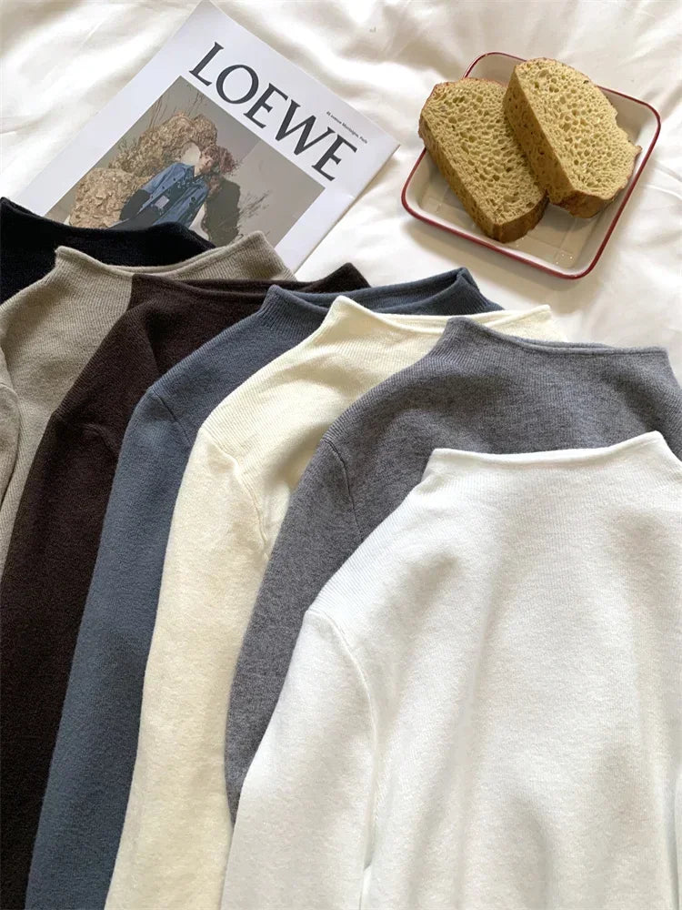 Pull col rond femme