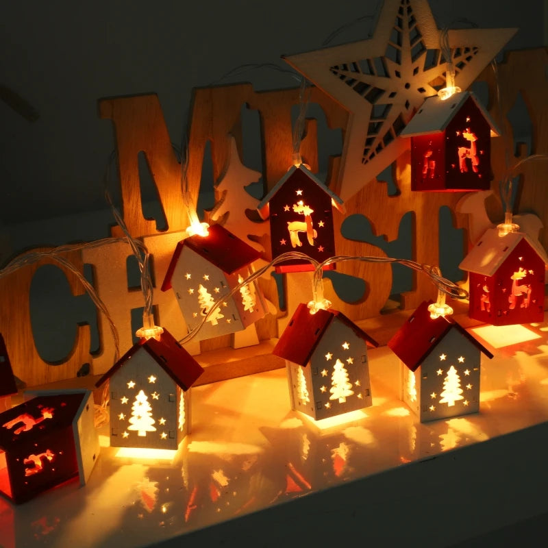 Guirlande maison de Noël