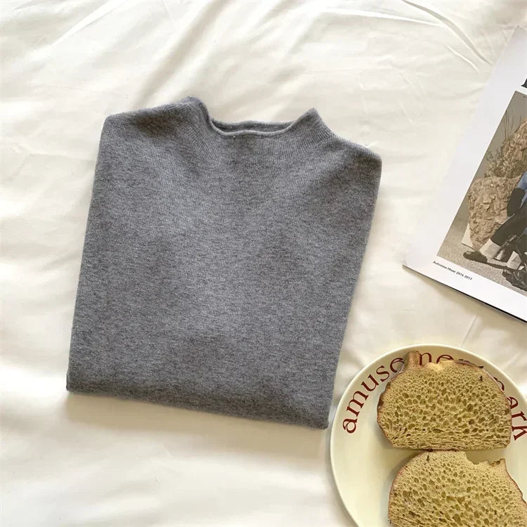 Pull col rond femme