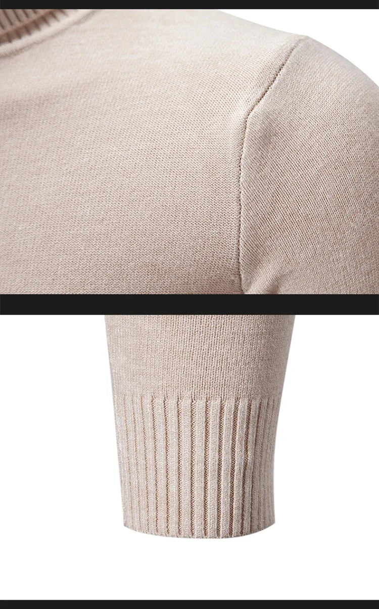 Pull col montant homme