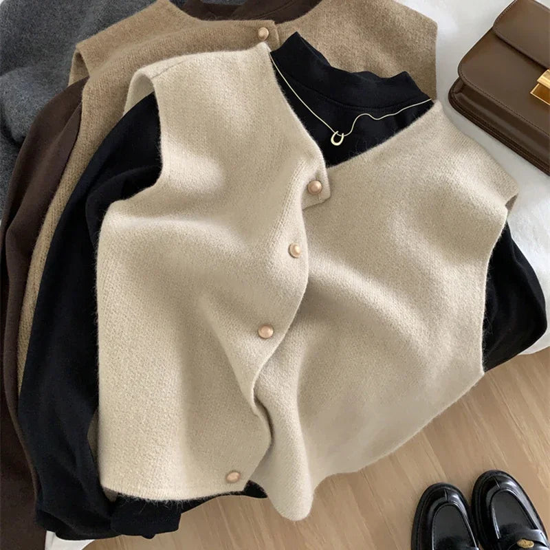Cardigan sans manches femme