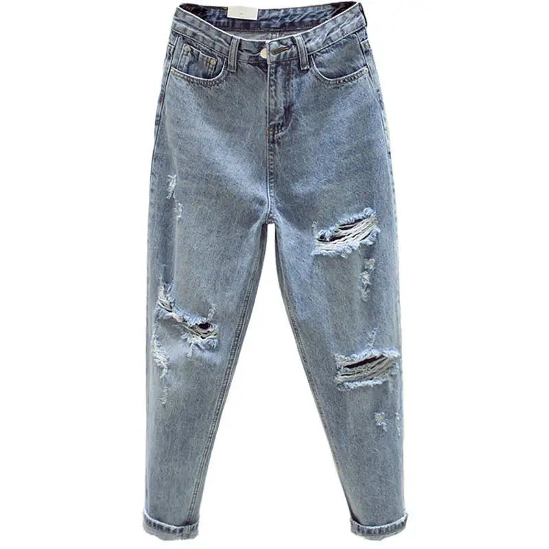 Jean femme mom déchiré