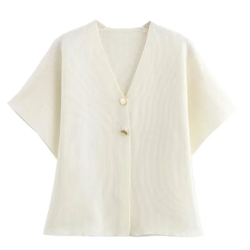 Cardigan à manche courte femme