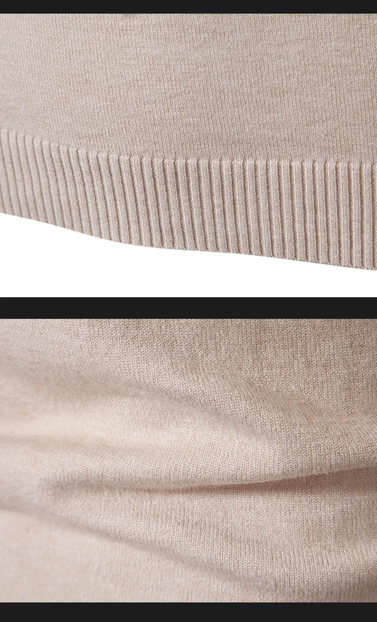 Pull col montant homme