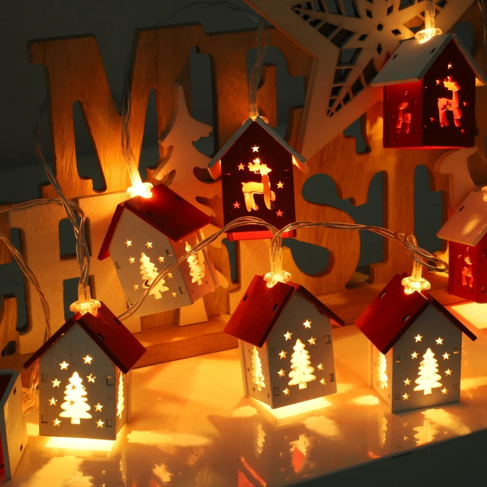 Guirlande maison de Noël