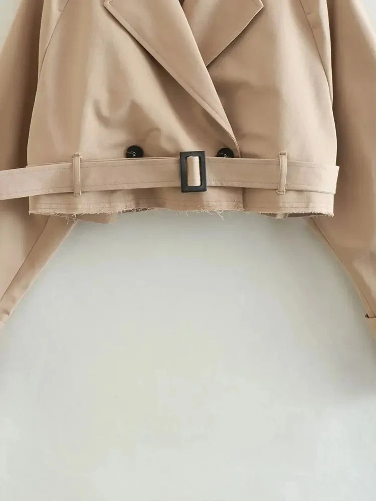 Trench court femme
