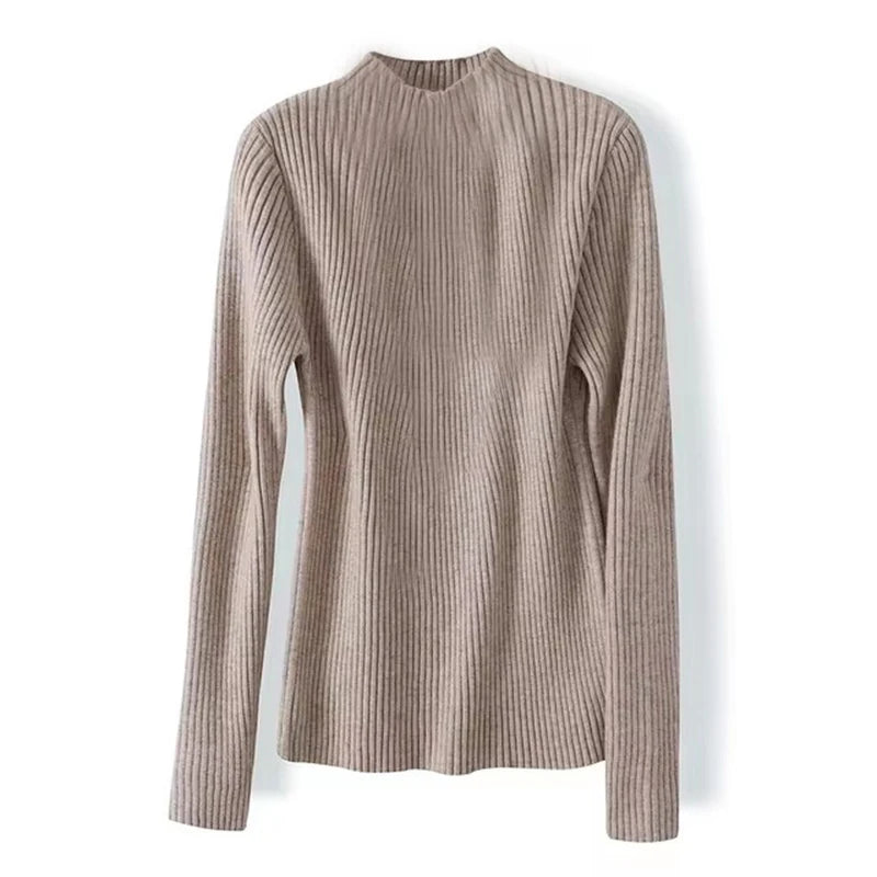 Pull col montant femme
