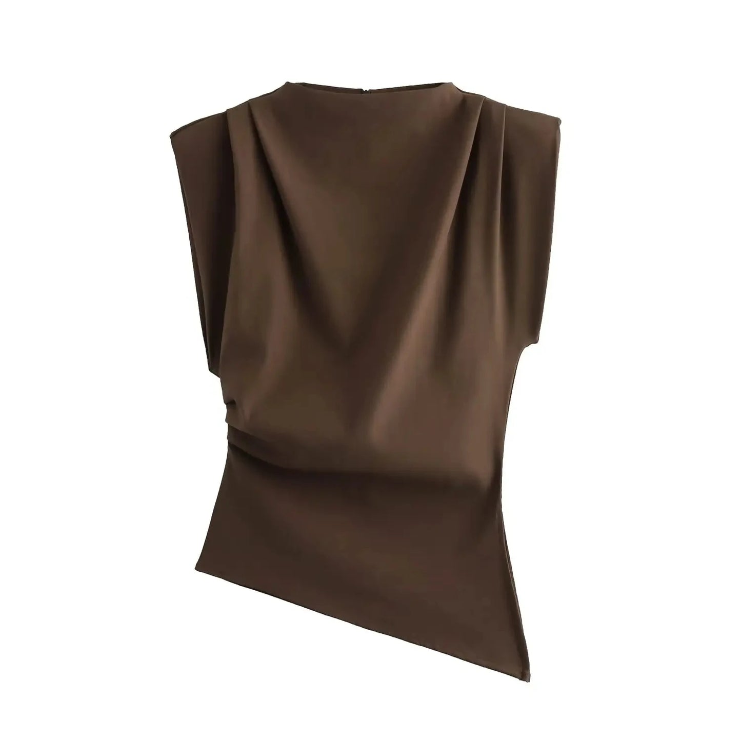 T-shirt asymétrique, élégant femme