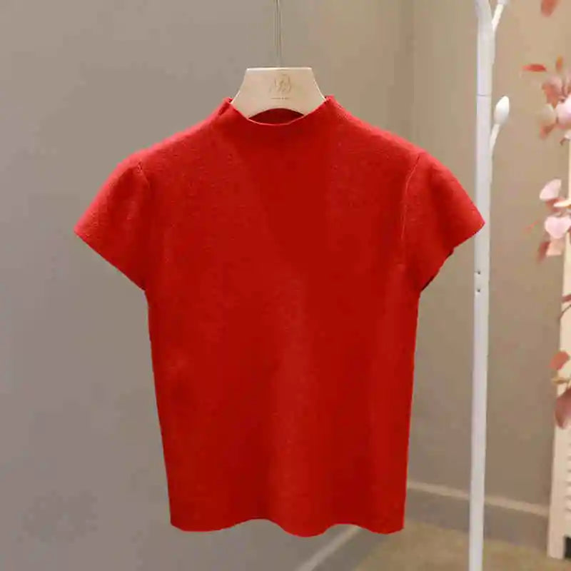T-shirt femme col rond