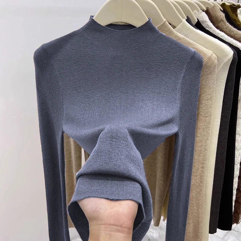 Pull col rond femme