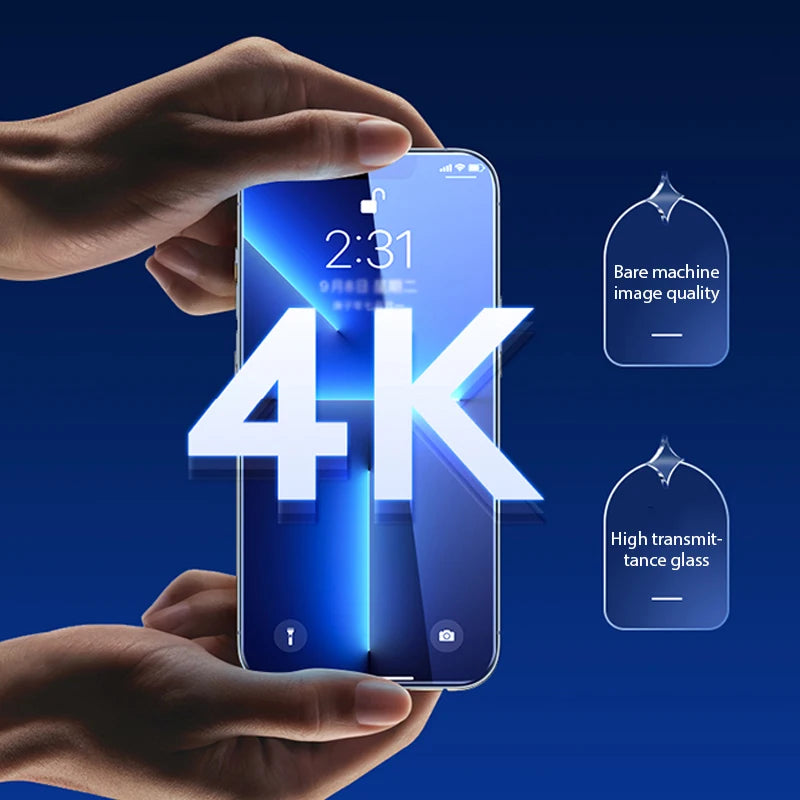 4PCS verres trempés pour iPhone 14 Pro Max, 14 Plus, 14Pro