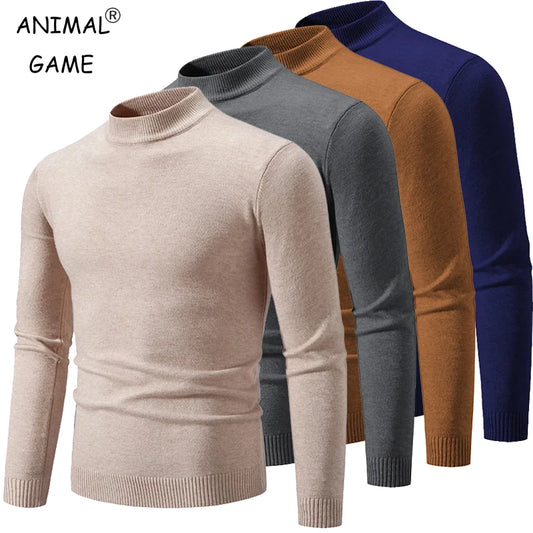 Pull col montant homme