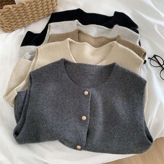 Cardigan sans manches femme