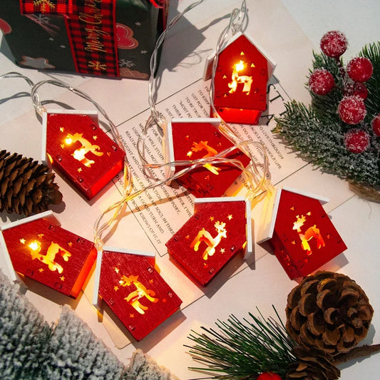 Guirlande maison de Noël