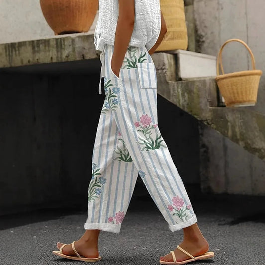 Pantalon fleuris